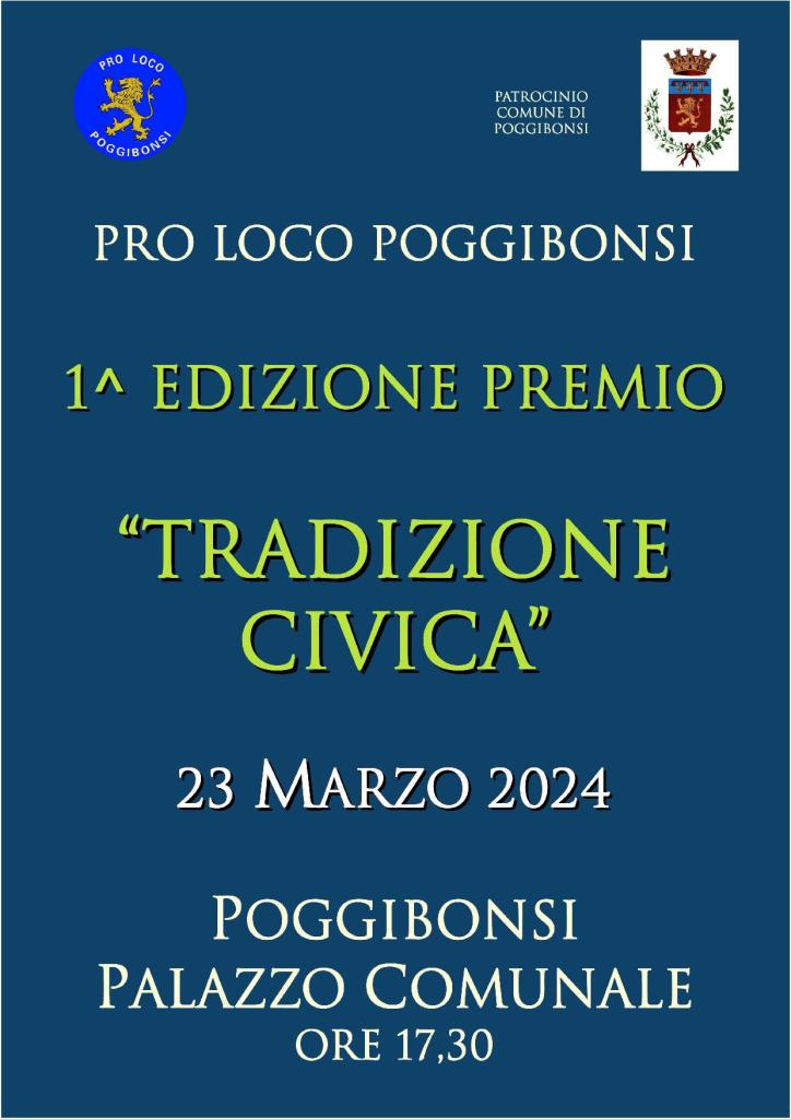 Poggibonsi,  nasce il “Premio tradizione civica”
