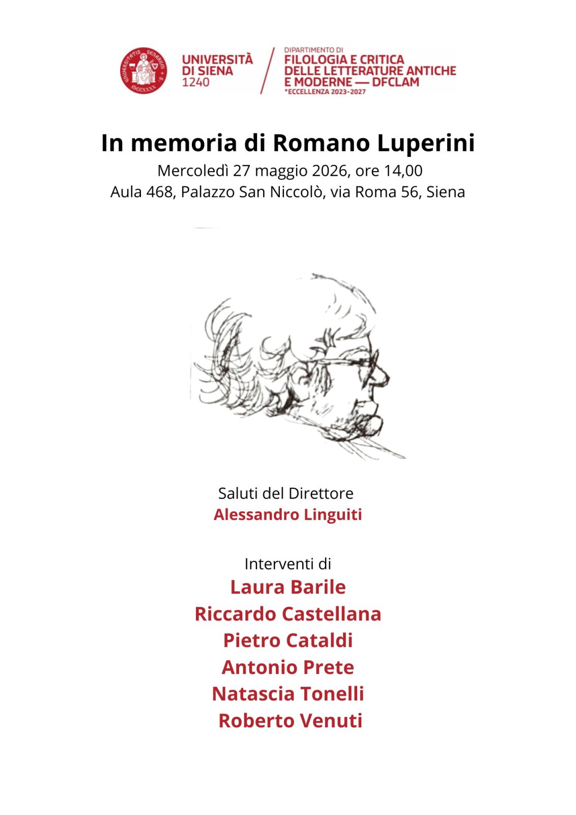 &ldquo;In memoria di Romano Luperini&rdquo;: l&rsquo;Universit&agrave; di Siena commemora l&rsquo;illustre docente e critico letterario