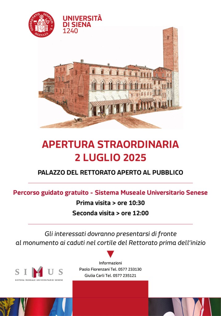 Rettorato dell’Università di Siena aperto in occasione del Palio