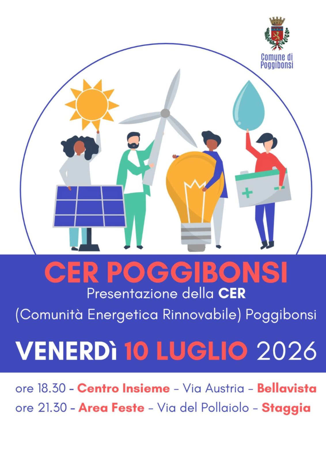 Comunit&agrave; Energetica: incontri a Staggia e Bellavista il 10 luglio