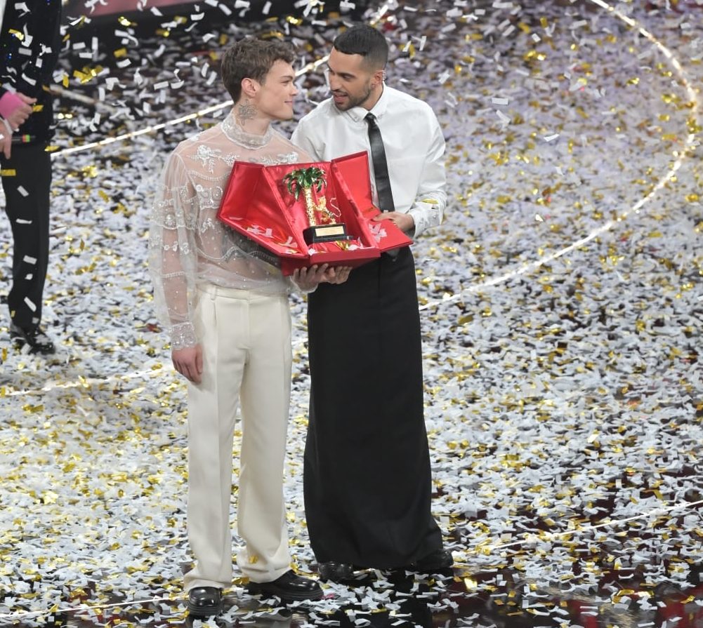 Sanremo, vincono Mahmood e Blanco. Elisa seconda, terzo Gianni Morandi