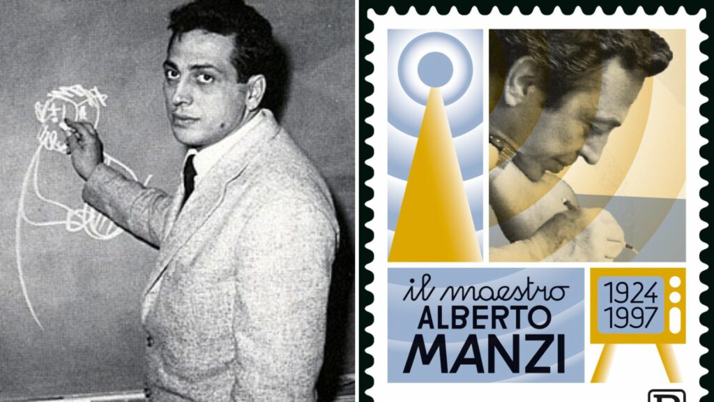 Cent’anni fa nasceva Alberto Manzi, Poste Italiane gli dedica un francobollo: chi era “il Maestro”