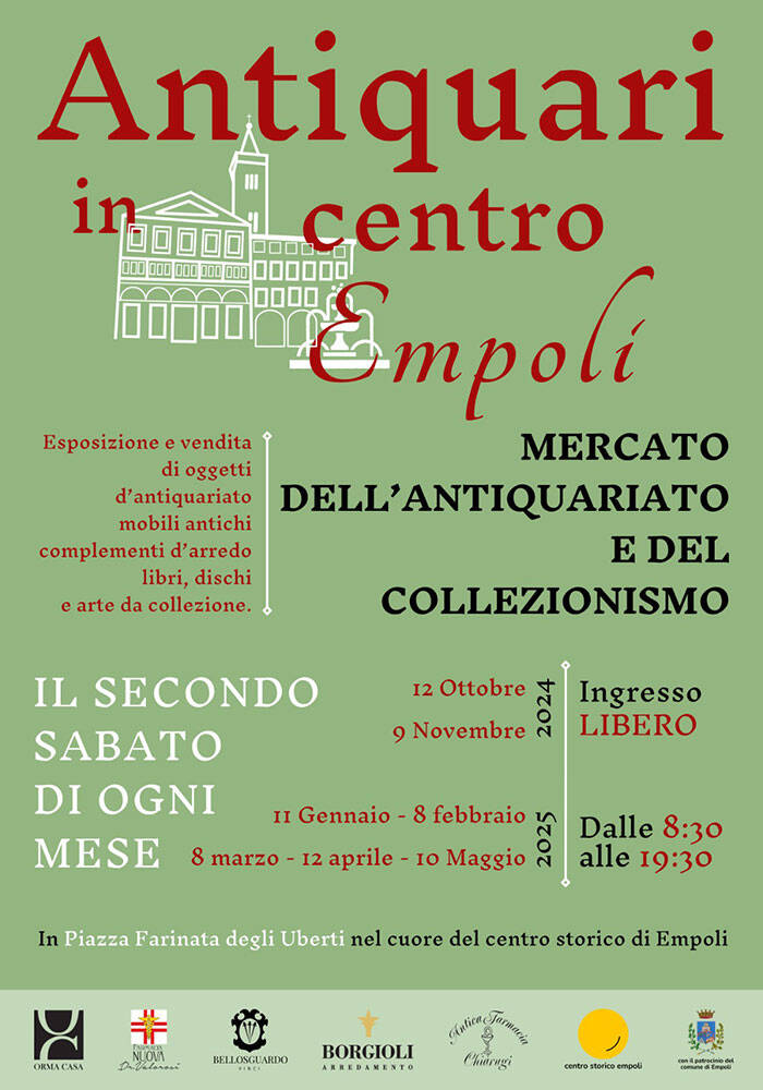 Antiquari in Centro: Mercato di Antiquariato a Empoli
