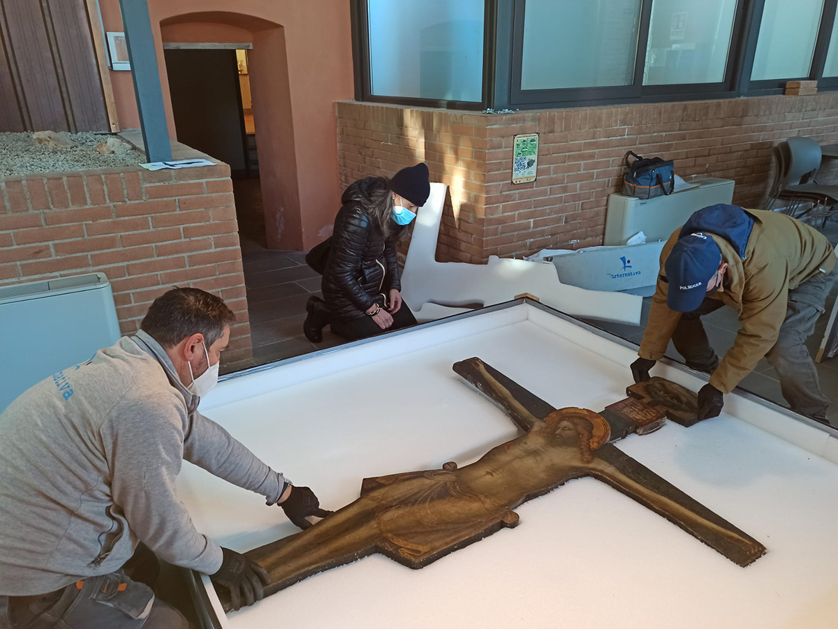 Restauro per il Crocifisso del maestro di San Lucchese
