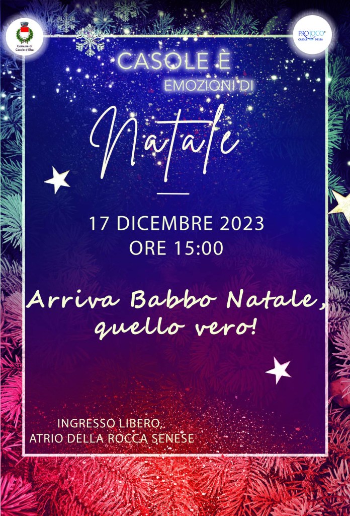Arriva babbo Natale a Casole d'Elsa
