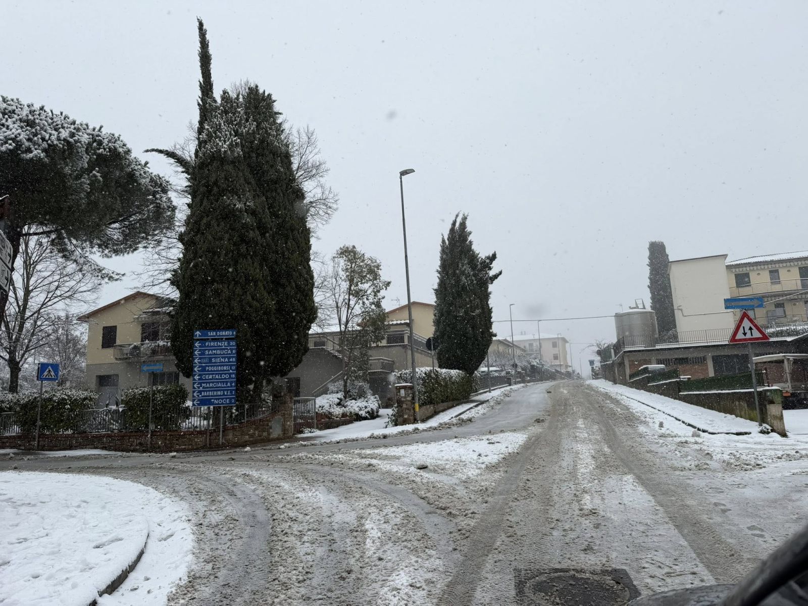 Neve nel Chianti: domani scuole regolarmente aperte in tutti i Comuni. Il punto sulla viabilit&agrave;