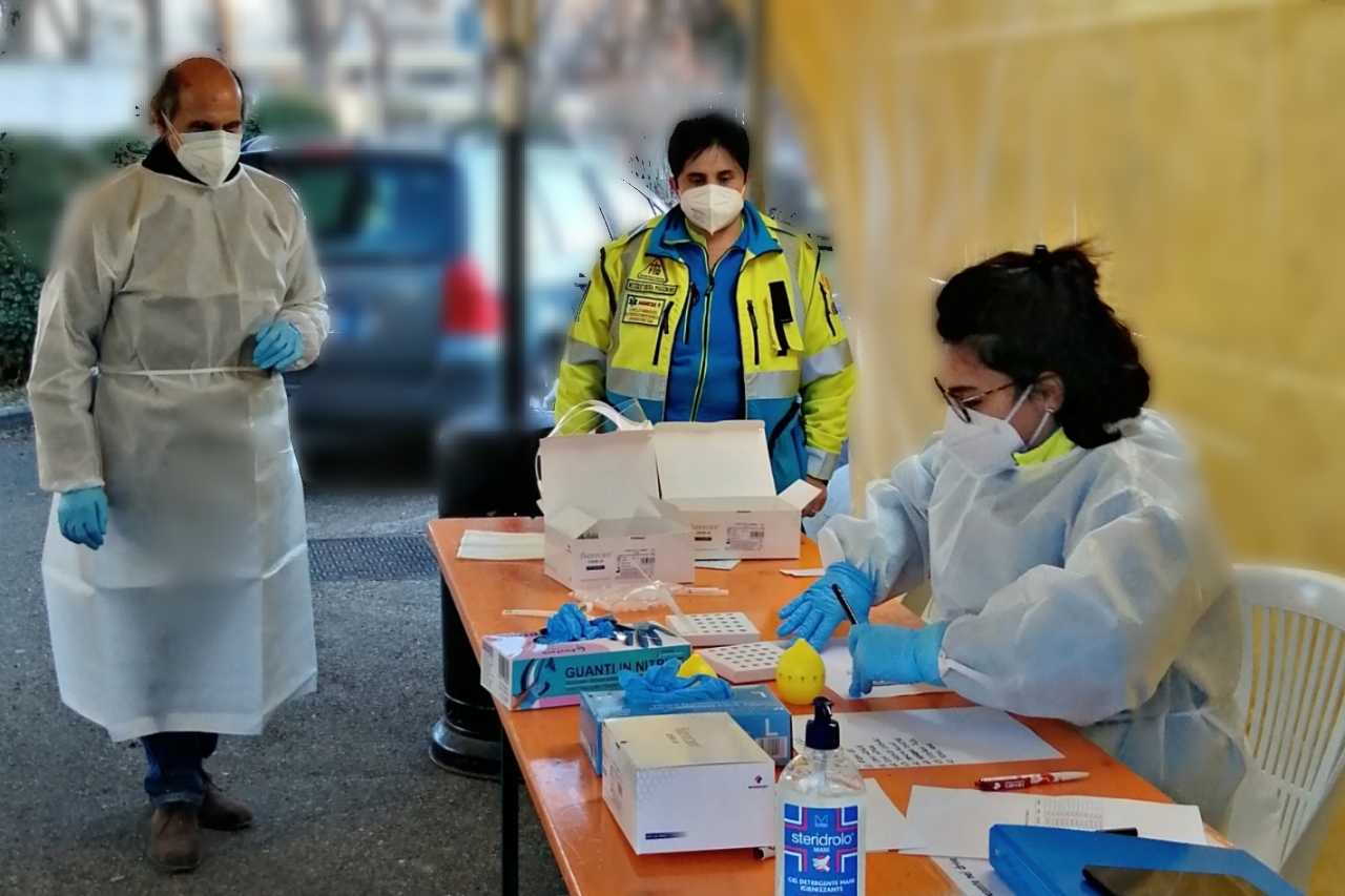Nuovo punto tamponi alla Misericordia
