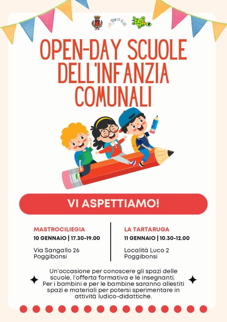 Poggibonsi, open day nelle scuole d’infanzia comunali