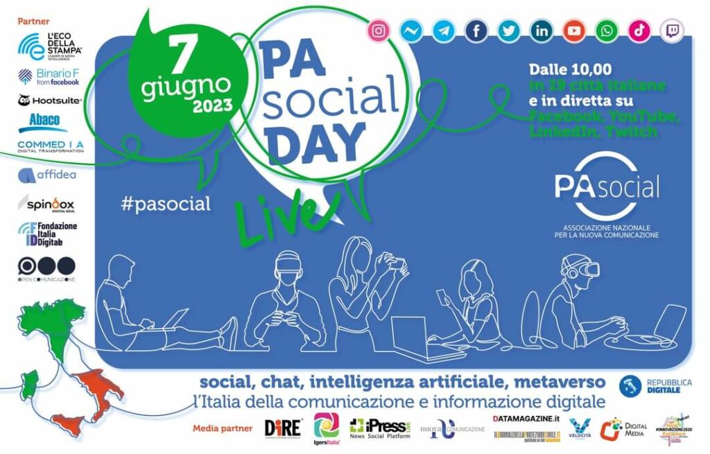 Il 7 giugno è il ‘Pa social Day’, una maratona sui nuovi scenari della comunicazione