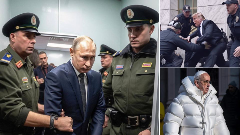 Dal Papa col piumino a Trump e Putin arrestati, quelle foto diventate virali ma che non sono vere