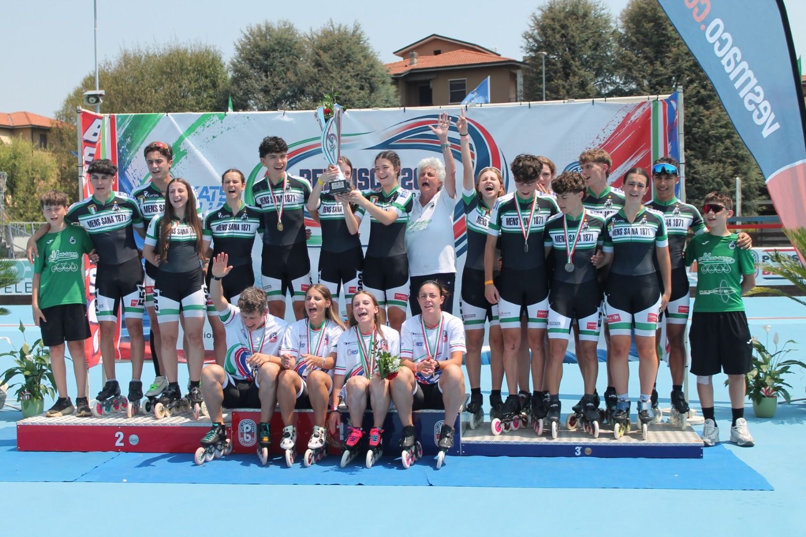La Mens Sana Pattinaggio Corsa &egrave; Campione d&rsquo;Italia: a Bellusco arriva il 16&deg; scudetto tricolore