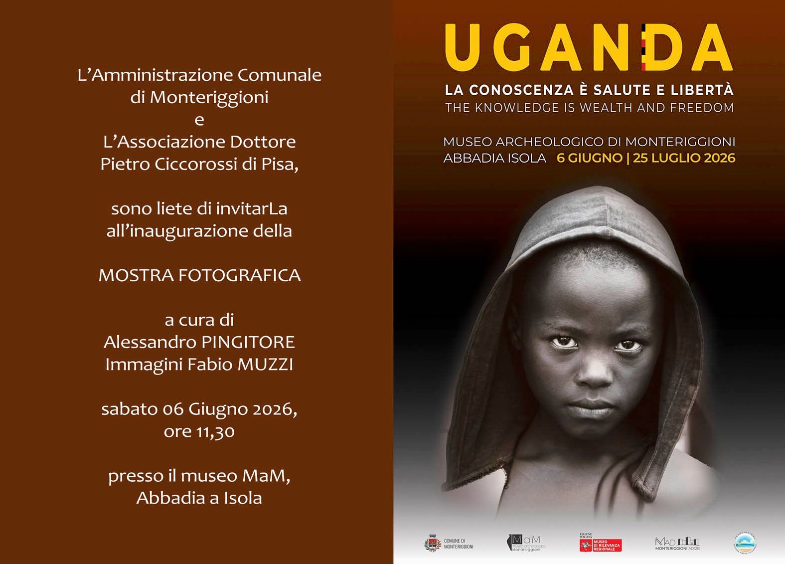 Monteriggioni ospita la mostra fotografica &ldquo;Uganda: la conoscenza &egrave; salute e libert&agrave;&rdquo; dedicata all&rsquo;eredit&agrave; umanitaria di Padre Paolino Tomaino