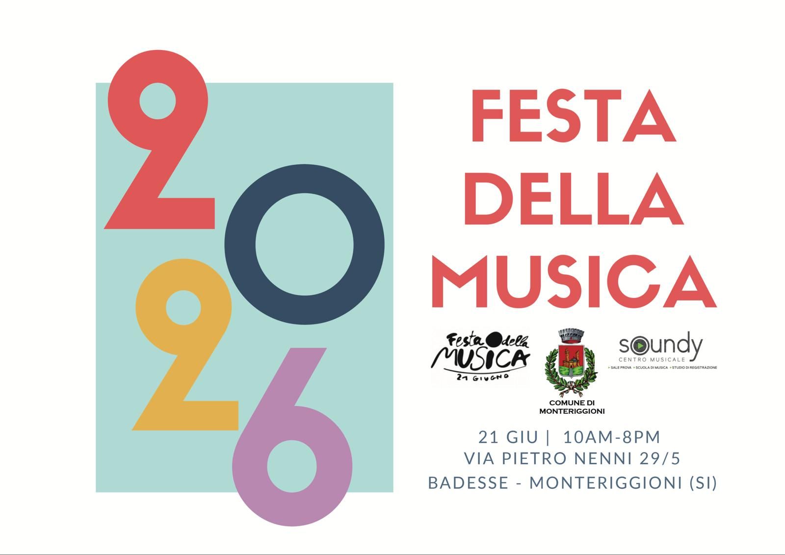 Festa della Musica 2026 a Monteriggioni: il programma