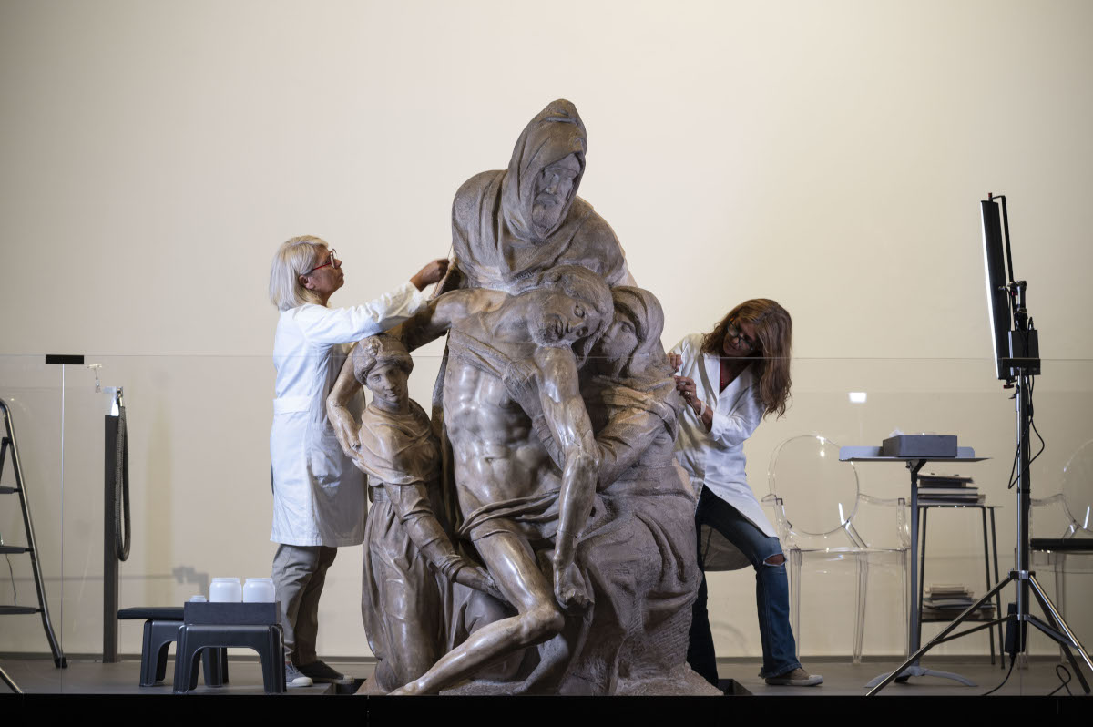 Torna a splendere in Duomo a Firenze la Pietà Bandini di Michelangelo