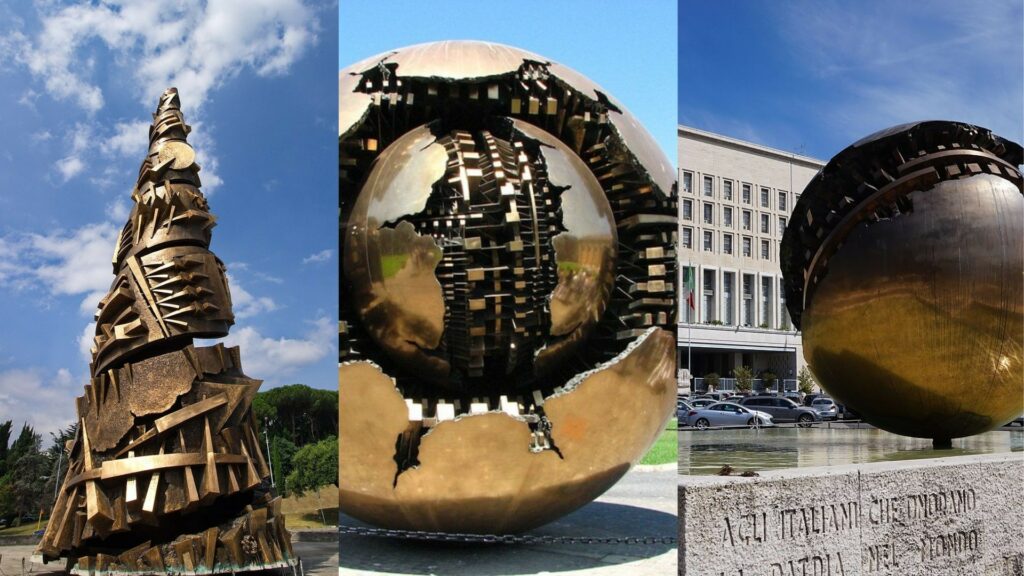 Sfere, totem, prue: l’Italia ‘museo diffuso’ delle opere di Arnaldo Pomodoro