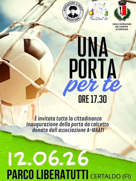 Certaldo, nuova porta da calcetto al Parco LiberaTutti con A-MAATI