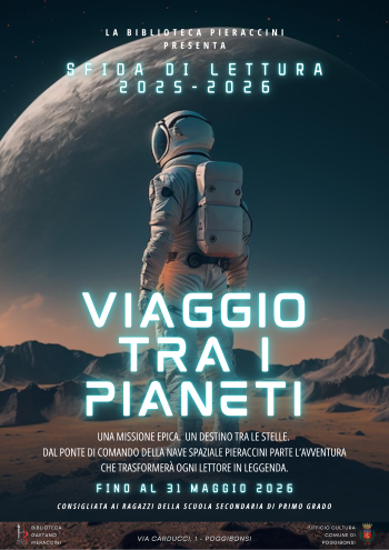 Viaggio tra i pianeti: la biblioteca di Poggibonsi lancia la sfida di lettura intergalattica per ragazzi