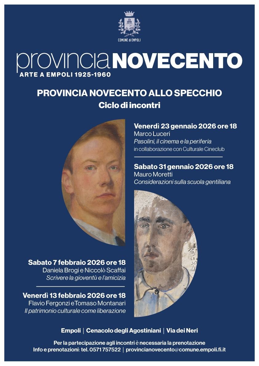 "Provincia Novecento allo specchio": a Empoli un ciclo di grandi incontri tra cinema, storia e letteratura