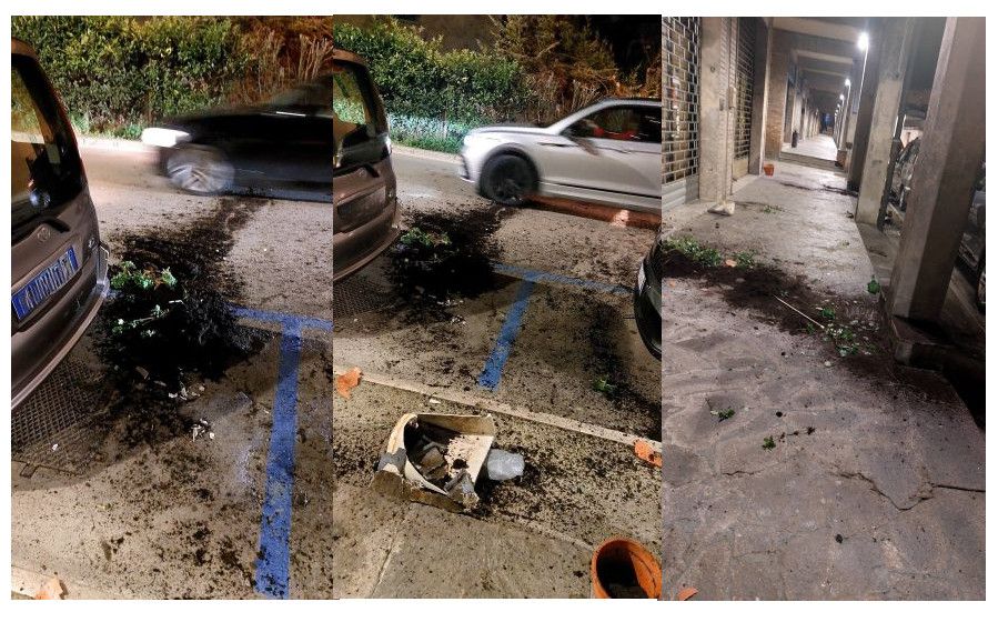 Raid vandalico nel cuore di Colle: vasi distrutti e piante sradicate in via Martiri della Libert&agrave;