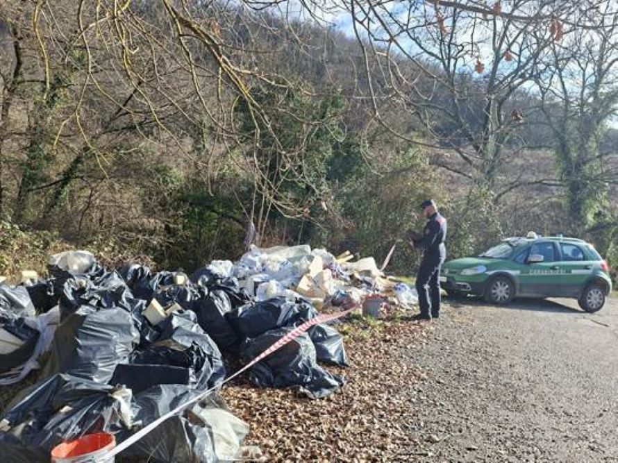 Spregio ambientale nel Chianti: rifiuti abbandonati nel bosco, denunciati tre imprenditori