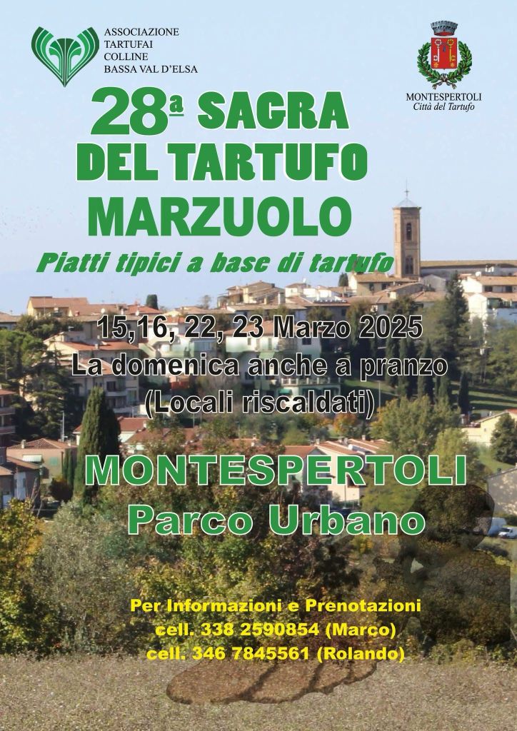 La Sagra del Tartufo Marzuolo si trasferisce a Montespertoli per l'edizione 2025
