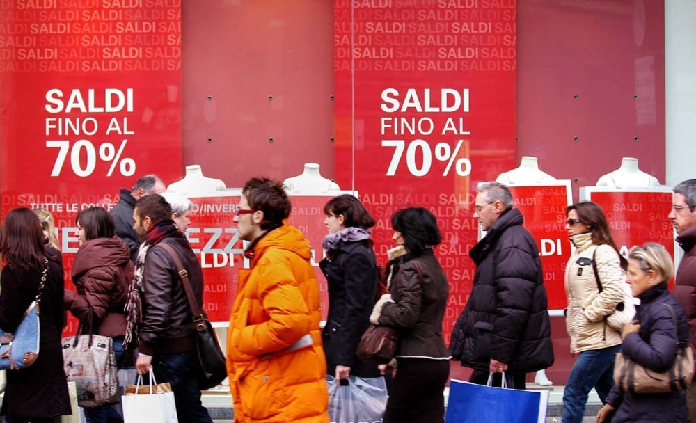 Saldi invernali al via, in Toscana un giro d’affari da 313 milioni