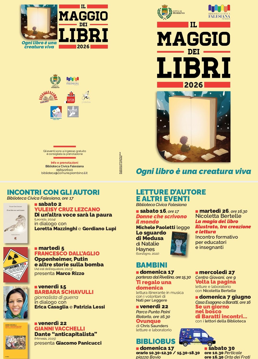 Piombino: la presentazione del libro &ldquo;Di un&rsquo;altra voce sar&agrave; la paura&rdquo; di Yuleisy Cruz Lezcano inaugura &ldquo;Il Maggio dei Libri&rdquo;