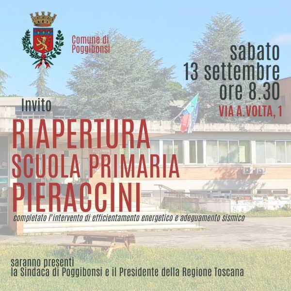 Scuola Pieraccini, lavori completati in vista dell'apertura
