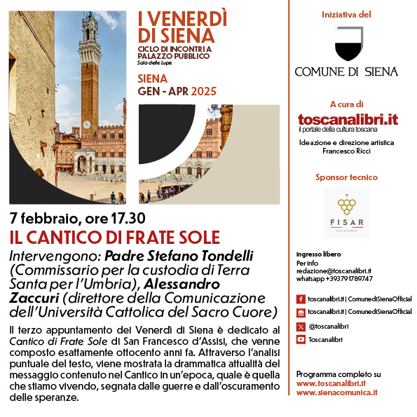 I Venerdì di Siena, attualità del Cantico di Frate Sole