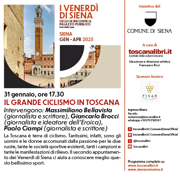 Il grande ciclismo in Toscana protagonista protagonista a I Venerdì di Siena