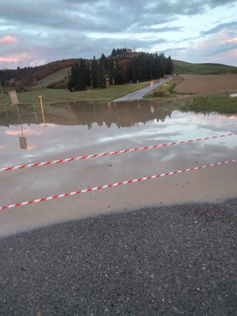 Chiusa la strada per San Martino a Maiano