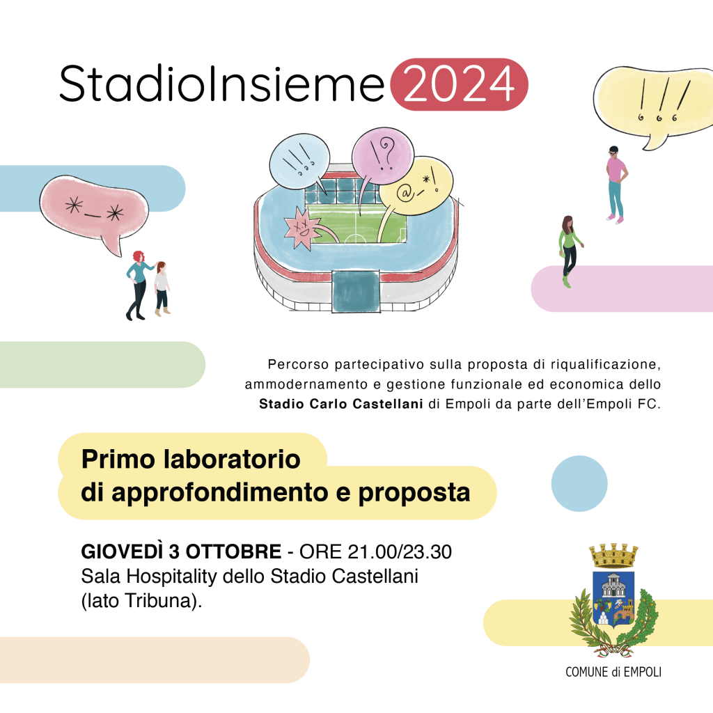 StadioInsieme 2024, nuovo incontro a tavoli tematici al 'Castellani'
