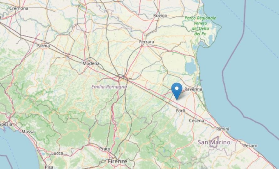 Paura in Romagna: due forti scosse di terremoto tra le province di Forl&igrave;-Cesena e Ravenna