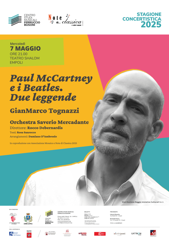 Empoli, 'Paul McCartney e i Beatles. Due leggende': ecco la nuova data