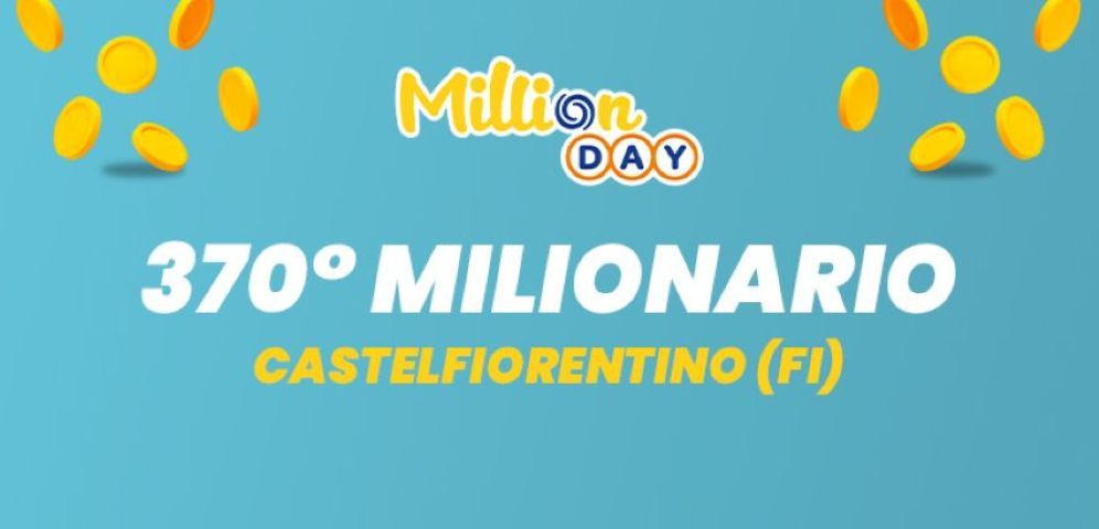 Castelfiorentino baciata dalla fortuna: vinti 1 milione di euro al MillionDay