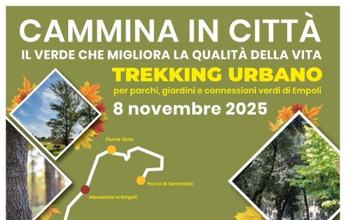Giornata Nazionale degli Alberi: l’anteprima con un trekking urbano per parchi, giardini e connessioni verdi di Empoli