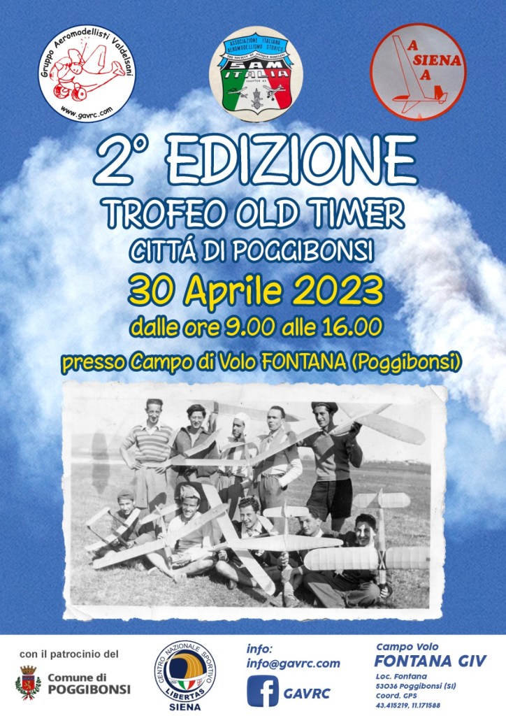 Aeromodelli, “Trofeo Old Timer” Città di Poggibonsi