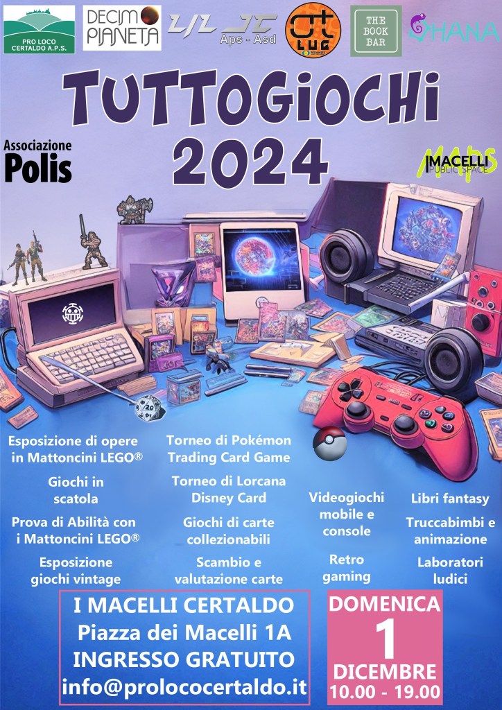 Certaldo, giochi, libri e laboratori… dicembre sarà anche “a misura di bambini”