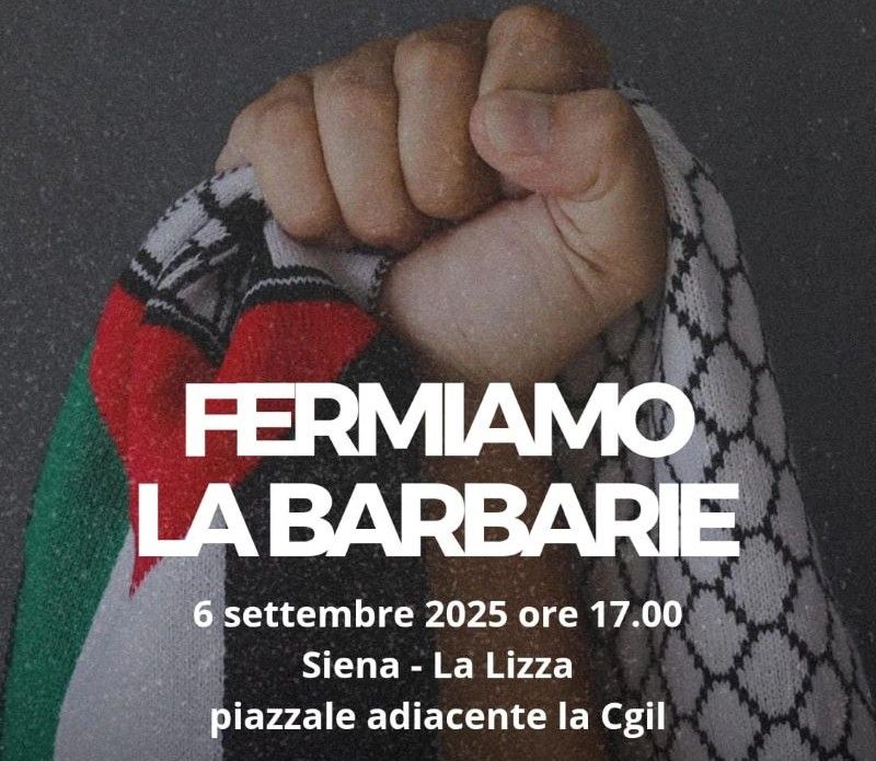 ‘Fermiamo la barbarie’: il 6 settembre manifestazioni in tutte le città d’Italia per la Pace
