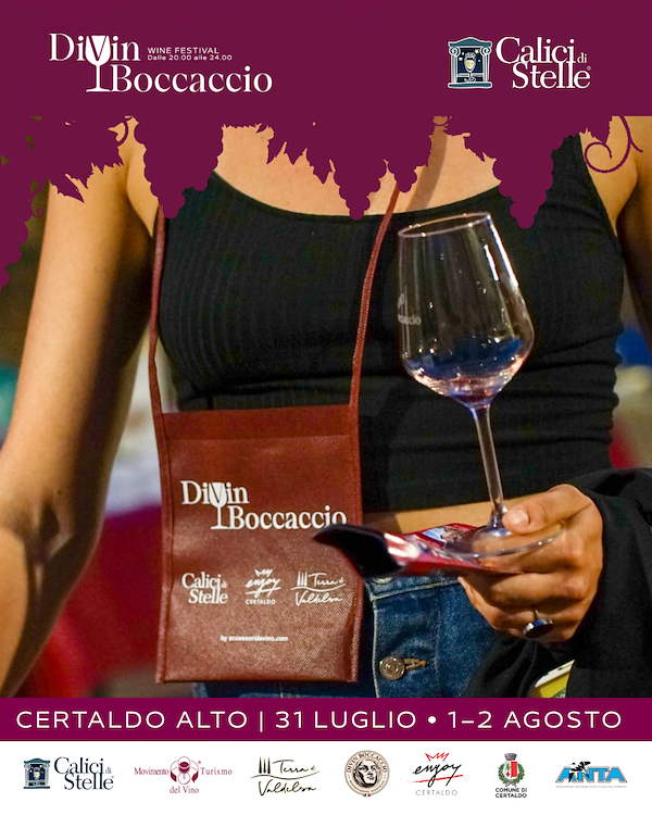 Le eccellenze locali per "Calici di Stelle - DiVinBoccaccio": tre giorni per valorizzare le produzioni enogastronomiche della Valdelsa