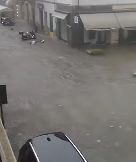 120mm di pioggia in poco tempo: Follonica sott'acqua
