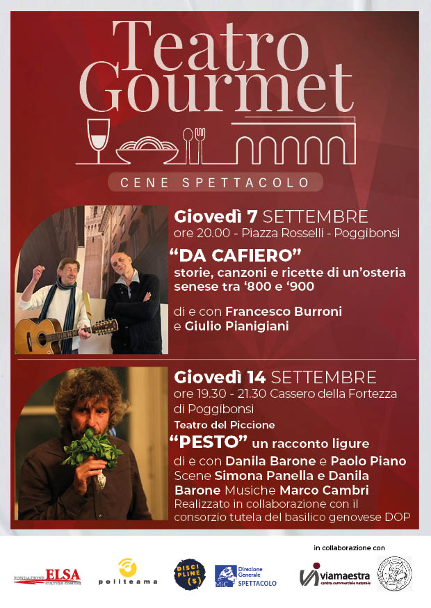 A Poggibonsi la cena all'osteria si fa in piazza