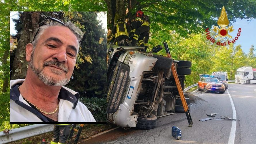 Tragico incidente sulla statale 66 a Le Piastre: tir carico di pietrisco si ribalta, morto l'autista