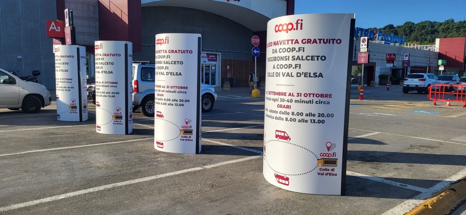 Colle di Val d'Elsa, la Coop chiude per lavori: navetta gratuita per Coop.fi di Poggibonsi