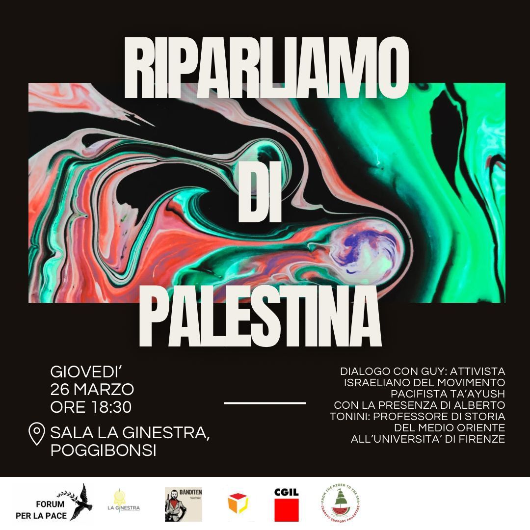 Ta&rsquo;ayush, il coraggio di "vivere insieme": a Poggibonsi la voce dell'attivista israeliano Guy Jowel