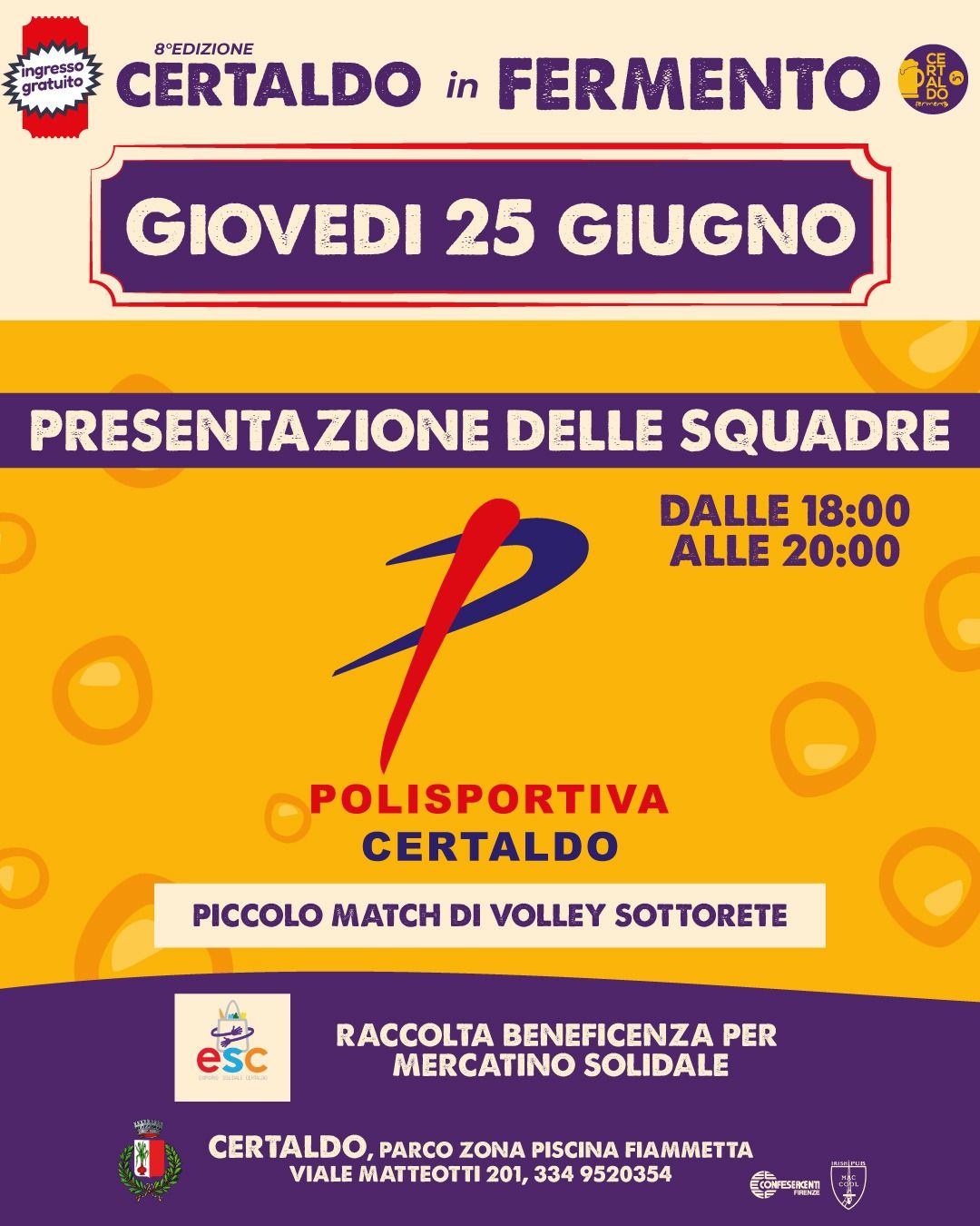 Alla Festa della Birra un&rsquo;iniziativa benefica a sostegno dell&rsquo;Emporio Solidale di Certaldo